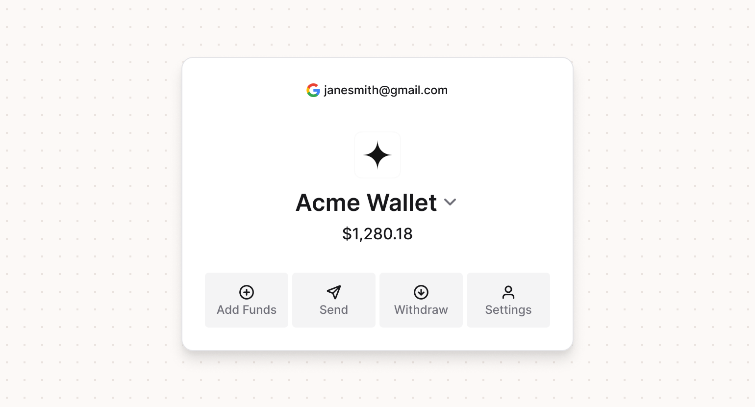 Para account widget
